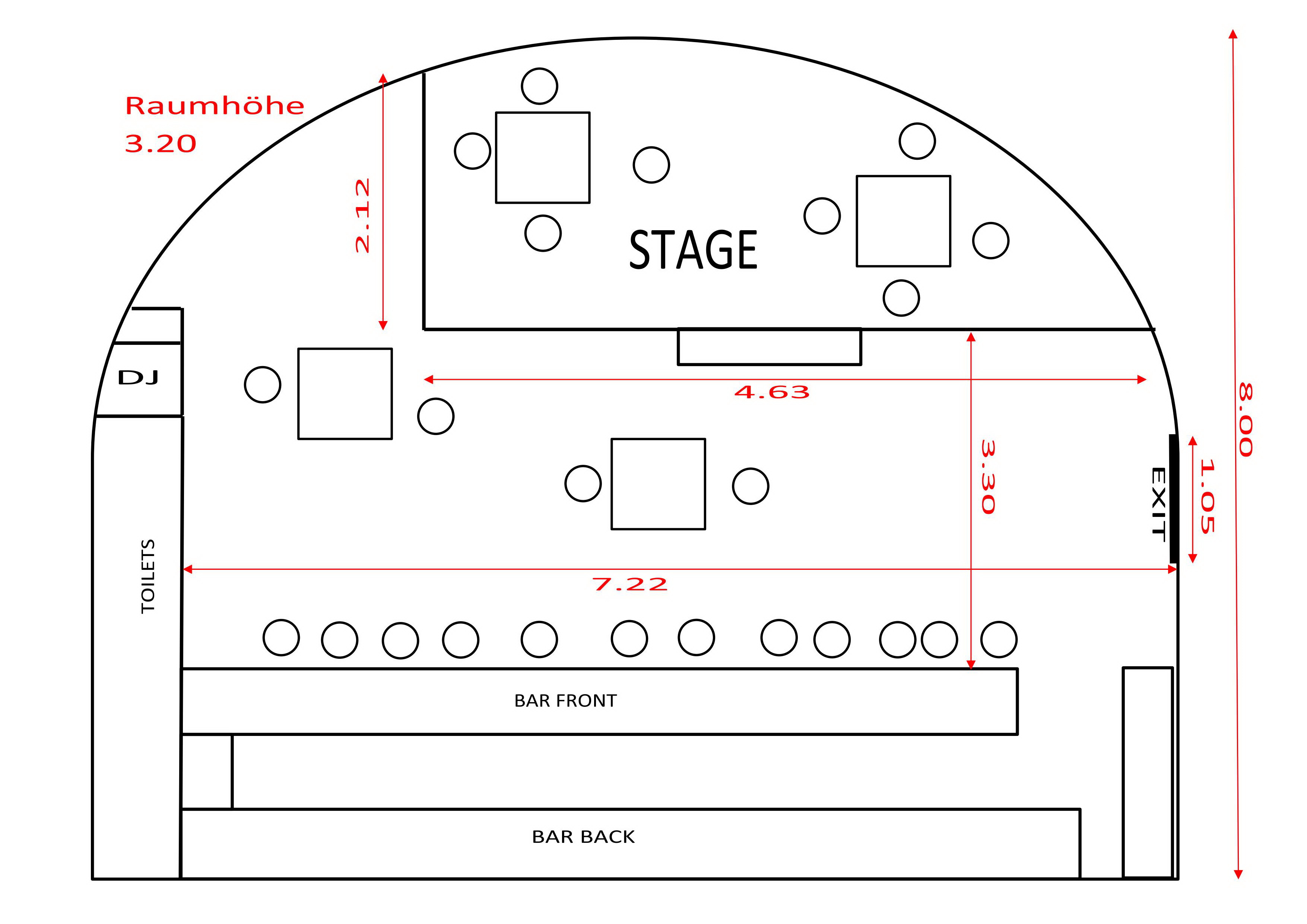 Royal Rockers Bar Plan
